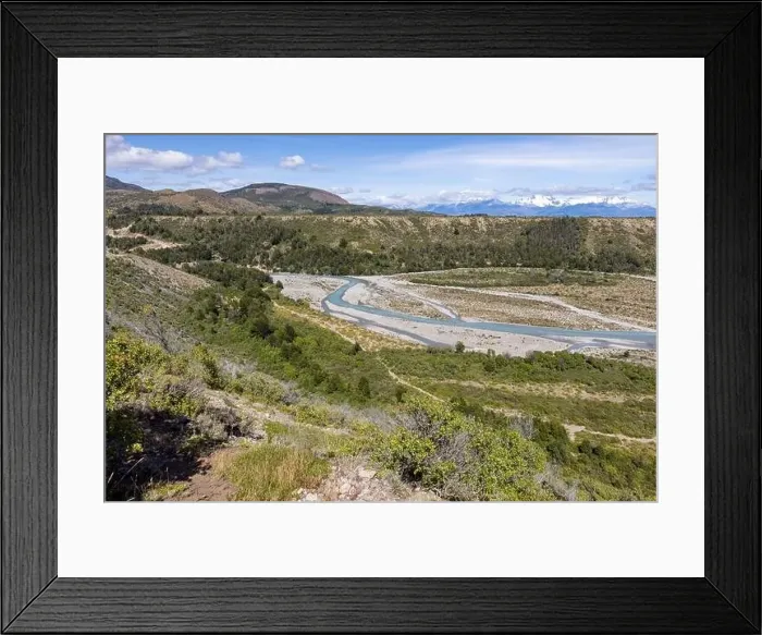 Framed Print : Turquoise creek flowing to the beautiful Lago General Carrera in southern Chile - Traveling the Carretera Austral Framed Print : Turquoise creek flowing to the beautiful Lago General Carrera in southern Chile - Traveling the Carretera Austral