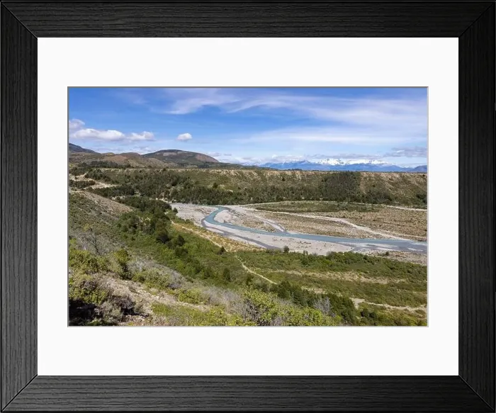 Framed Print : Turquoise creek flowing to the beautiful Lago General Carrera in southern Chile - Traveling the Carretera Austral Framed Print : Turquoise creek flowing to the beautiful Lago General Carrera in southern Chile - Traveling the Carretera Austral