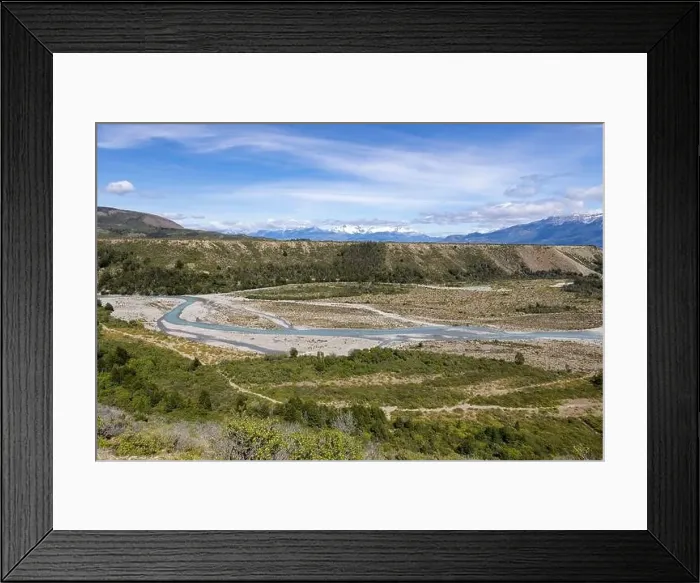 Framed Print : Turquoise creek flowing to the beautiful Lago General Carrera in southern Chile - Traveling the Carretera Austral Framed Print : Turquoise creek flowing to the beautiful Lago General Carrera in southern Chile - Traveling the Carretera Austral