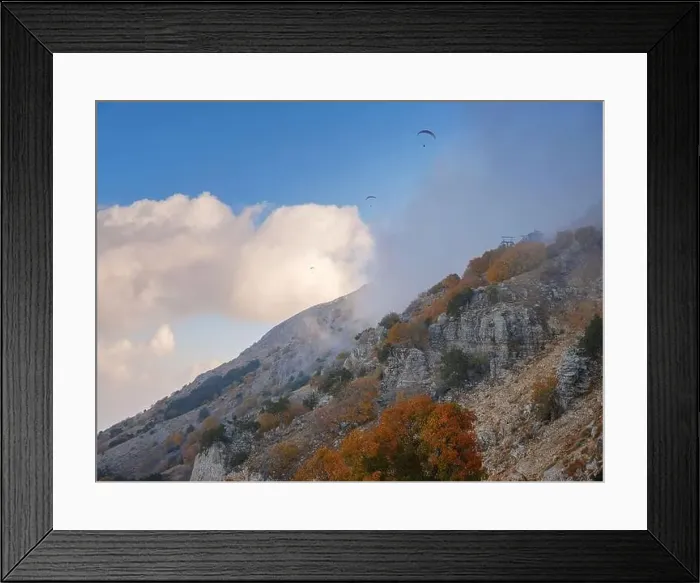 Framed Print : Sunset light over hills around of the Babadag mountain Turkey Framed Print : Sunset light over hills around of the Babadag mountain Turkey