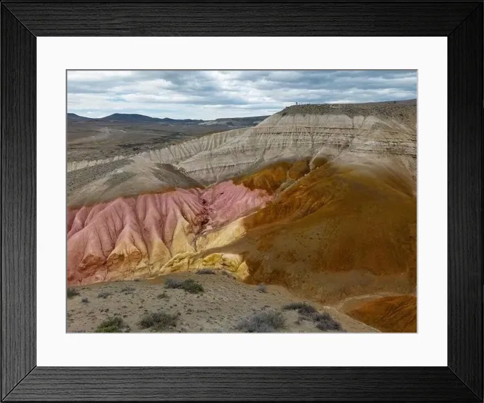 Framed Print : Aerial view of the stunning landscape of Tierra de Colores in Parque Patagonia in Argentina, South America Framed Print : Aerial view of the stunning landscape of Tierra de Colores in Parque Patagonia in Argentina, South America