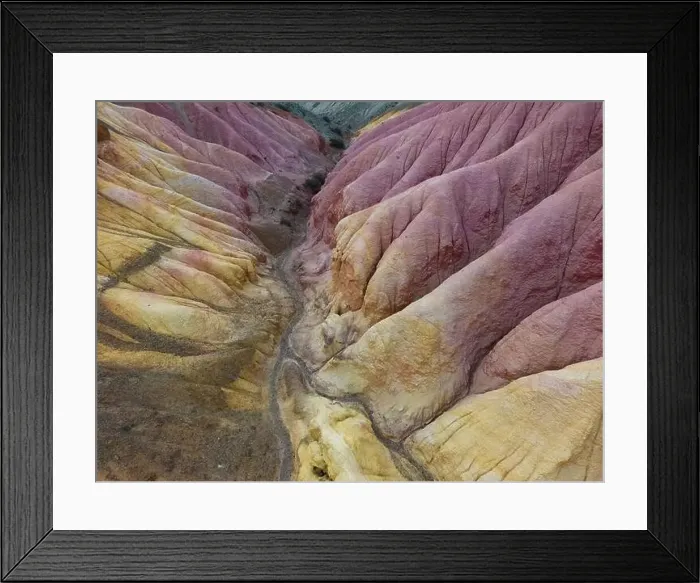 Framed Print : Aerial view of the stunning landscape of Tierra de Colores in Parque Patagonia in Argentina, South America Framed Print : Aerial view of the stunning landscape of Tierra de Colores in Parque Patagonia in Argentina, South America