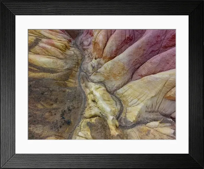 Framed Print : Aerial view of the stunning landscape of Tierra de Colores in Parque Patagonia in Argentina, South America Framed Print : Aerial view of the stunning landscape of Tierra de Colores in Parque Patagonia in Argentina, South America