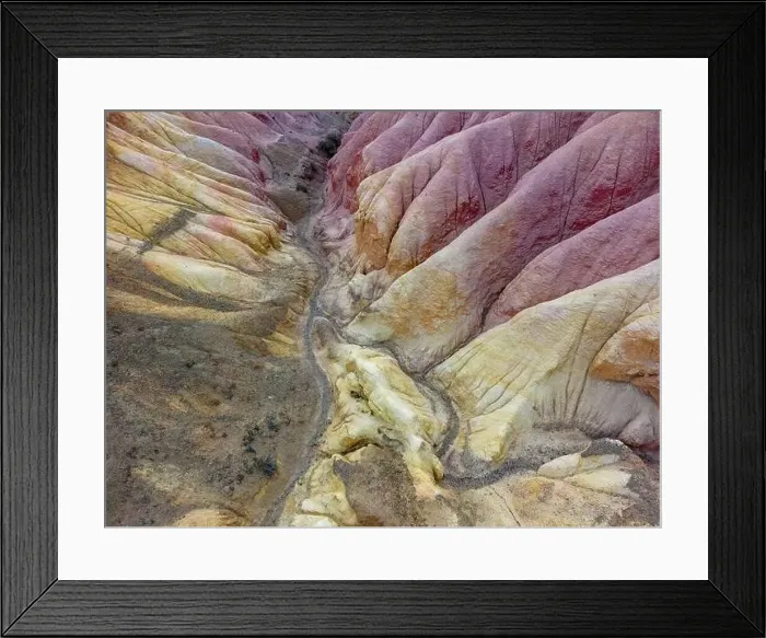 Framed Print : Aerial view of the stunning landscape of Tierra de Colores in Parque Patagonia in Argentina, South America Framed Print : Aerial view of the stunning landscape of Tierra de Colores in Parque Patagonia in Argentina, South America