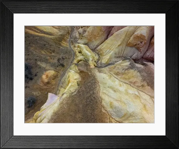Framed Print : Aerial view of the stunning landscape of Tierra de Colores in Parque Patagonia in Argentina, South America