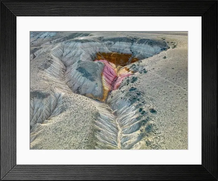 Framed Print : Aerial view of the stunning landscape of Tierra de Colores in Parque Patagonia in Argentina, South America Framed Print : Aerial view of the stunning landscape of Tierra de Colores in Parque Patagonia in Argentina, South America
