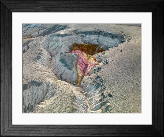 Framed Print : Aerial view of the stunning landscape of Tierra de Colores in Parque Patagonia in Argentina, South America Framed Print : Aerial view of the stunning landscape of Tierra de Colores in Parque Patagonia in Argentina, South America