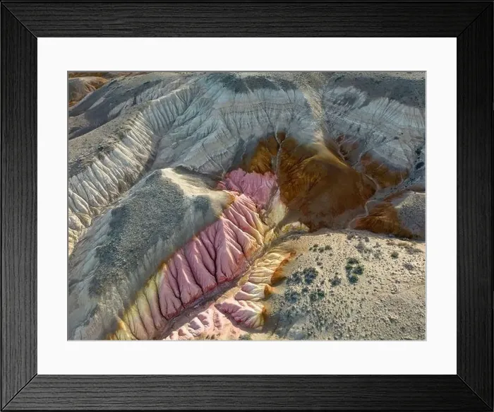 Framed Print : Aerial view of the stunning landscape of Tierra de Colores in Parque Patagonia in Argentina, South America Framed Print : Aerial view of the stunning landscape of Tierra de Colores in Parque Patagonia in Argentina, South America