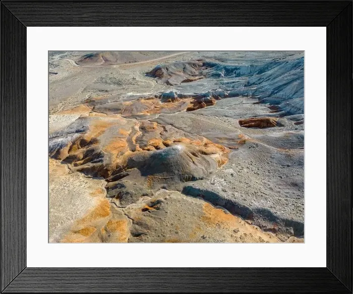 Framed Print : Aerial view of the stunning landscape of Tierra de Colores in Parque Patagonia in Argentina, South America Framed Print : Aerial view of the stunning landscape of Tierra de Colores in Parque Patagonia in Argentina, South America