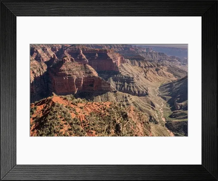 Framed Print : Grand Canyon Sout Rim, California, USA. Aerial view from helicopter Framed Print : Grand Canyon Sout Rim, California, USA. Aerial view from helicopter