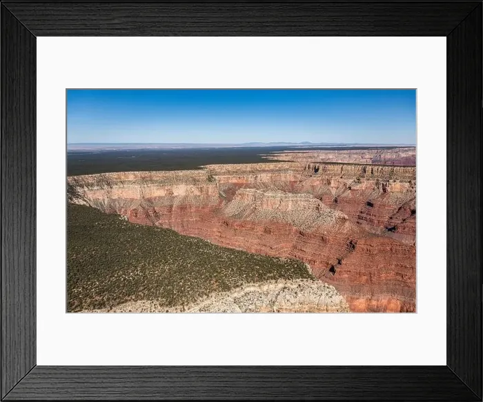 Framed Print : Grand Canyon Sout Rim, California, USA. Aerial view from helicopter Framed Print : Grand Canyon Sout Rim, California, USA. Aerial view from helicopter