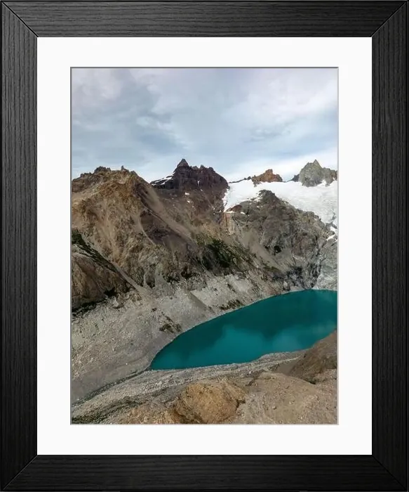 Framed Print : Aerial view of the stunning Mount Fitz Roy landscape with icefields Framed Print : Aerial view of the stunning Mount Fitz Roy landscape with icefields
