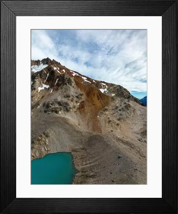 Framed Print : Aerial view of the stunning Mount Fitz Roy landscape with icefields Framed Print : Aerial view of the stunning Mount Fitz Roy landscape with icefields