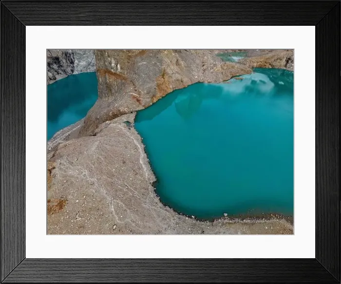 Framed Print : Aerial view of the stunning Laguna de los Tres Framed Print : Aerial view of the stunning Laguna de los Tres