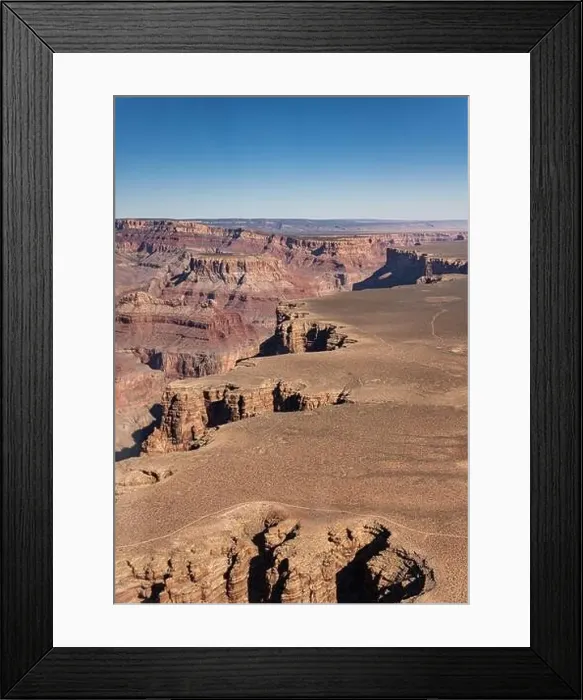 Framed Print : Grand Canyon Sout Rim, California, USA. Aerial view from helicopter Framed Print : Grand Canyon Sout Rim, California, USA. Aerial view from helicopter