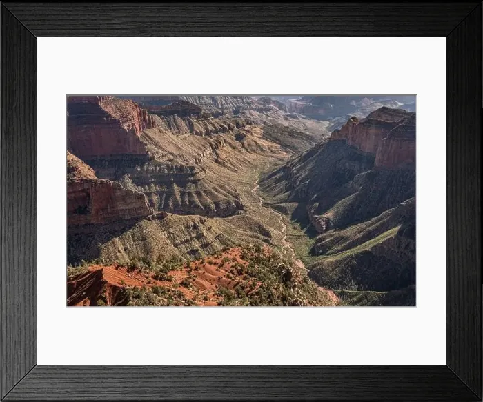Framed Print : Grand Canyon Sout Rim, California, USA. Aerial view from helicopter Framed Print : Grand Canyon Sout Rim, California, USA. Aerial view from helicopter