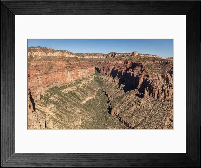 Framed Print : Grand Canyon Sout Rim, California, USA. Aerial view from helicopter Framed Print : Grand Canyon Sout Rim, California, USA. Aerial view from helicopter