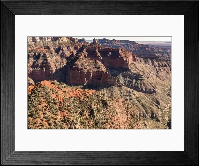 Framed Print : Grand Canyon Sout Rim, California, USA. Aerial view from helicopter Framed Print : Grand Canyon Sout Rim, California, USA. Aerial view from helicopter