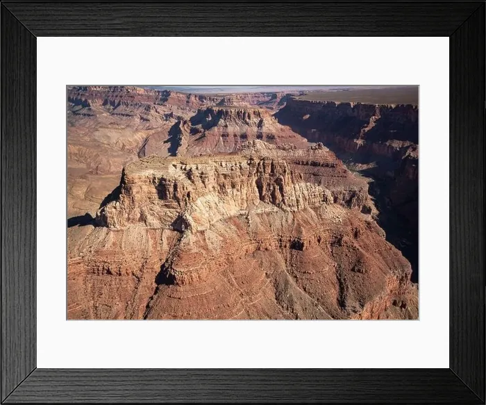 Framed Print : Grand Canyon Sout Rim, California, USA. Aerial view from helicopter Framed Print : Grand Canyon Sout Rim, California, USA. Aerial view from helicopter
