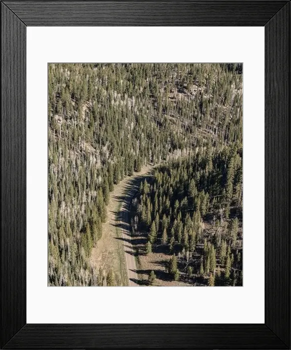 Framed Print : Road at Grand Canyon, Arizona, USA (aerial view shot from helicopter) Framed Print : Road at Grand Canyon, Arizona, USA (aerial view shot from helicopter)