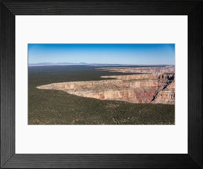 Framed Print : Grand Canyon Sout Rim, California, USA. Aerial view from helicopter Framed Print : Grand Canyon Sout Rim, California, USA. Aerial view from helicopter