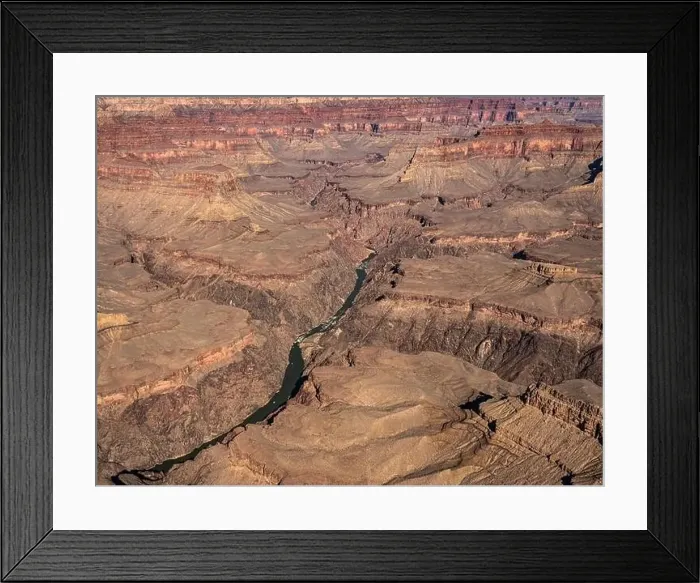 Framed Print : Grand Canyon Sout Rim, California, USA. Aerial view from helicopter Framed Print : Grand Canyon Sout Rim, California, USA. Aerial view from helicopter