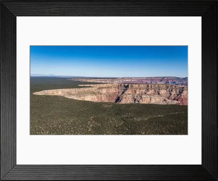 Framed Print : Grand Canyon Sout Rim, California, USA. Aerial view from helicopter Framed Print : Grand Canyon Sout Rim, California, USA. Aerial view from helicopter