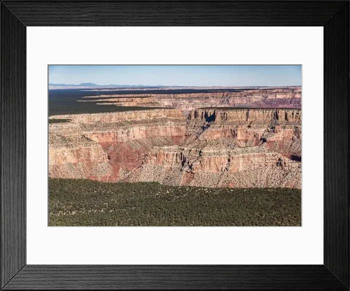 Framed Print : Grand Canyon Sout Rim, California, USA. Aerial view from helicopter Framed Print : Grand Canyon Sout Rim, California, USA. Aerial view from helicopter