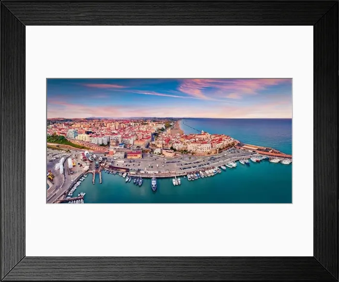 Framed Print : Attractive summer view of Sant'Antonio beach Framed Print : Attractive summer view of Sant'Antonio beach