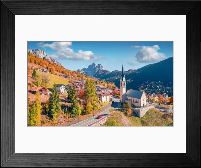 Framed Print : Attractive view from flying drone San Lorenzo Catholic church Framed Print : Attractive view from flying drone San Lorenzo Catholic church