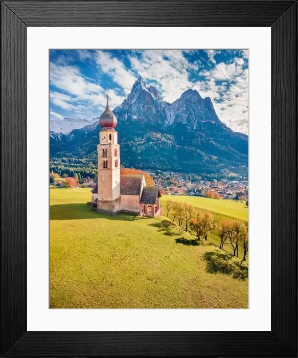 Framed Print : Superb view from flying drone of St Framed Print : Superb view from flying drone of St