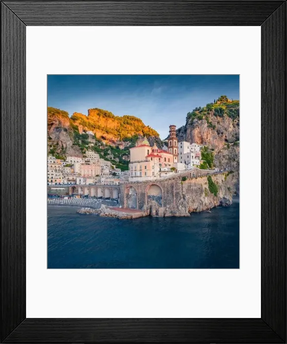 Framed Print : Majestic summer view from flying drone of Collegiate Santa Maria Maddalenachurch Framed Print : Majestic summer view from flying drone of Collegiate Santa Maria Maddalenachurch