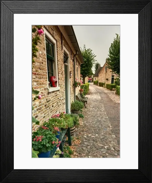 Framed Print : idyllic dutch fortress village of bourtange in summer Framed Print : idyllic dutch fortress village of bourtange in summer