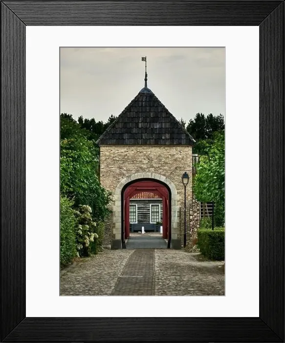 Framed Print : idyllic dutch fortress village of bourtange in summer