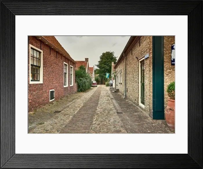 Framed Print : idyllic dutch fortress village of bourtange in summer