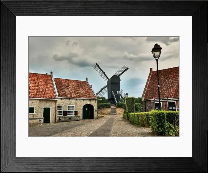 Framed Print : idyllic dutch fortress village of bourtange in summer Framed Print : idyllic dutch fortress village of bourtange in summer