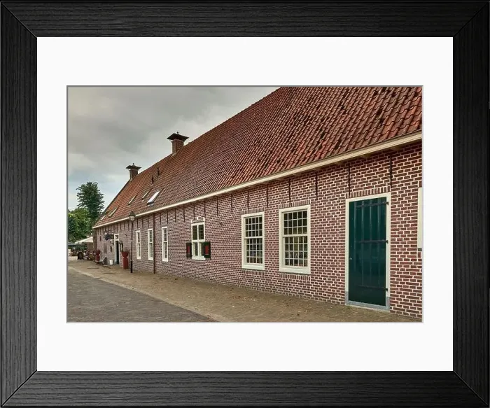Framed Print : idyllic dutch fortress village of bourtange in summer Framed Print : idyllic dutch fortress village of bourtange in summer