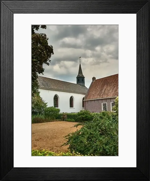 Framed Print : idyllic dutch fortress village of bourtange in summer Framed Print : idyllic dutch fortress village of bourtange in summer