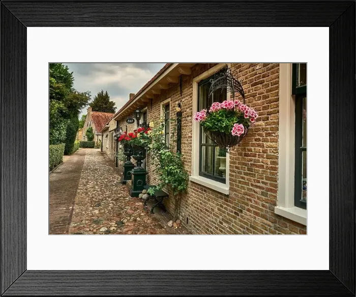 Framed Print : idyllic dutch fortress village of bourtange in summer Framed Print : idyllic dutch fortress village of bourtange in summer