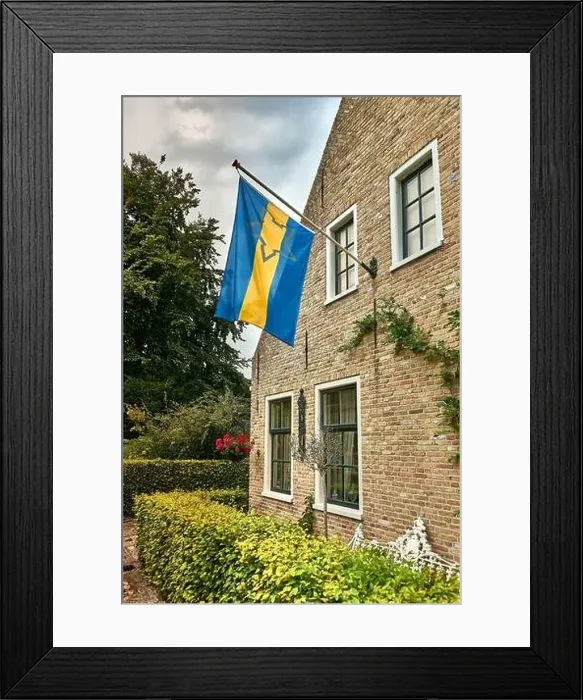 Framed Print : idyllic dutch fortress village of bourtange in summer Framed Print : idyllic dutch fortress village of bourtange in summer