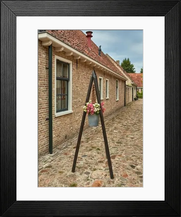 Framed Print : idyllic dutch fortress village of bourtange in summer Framed Print : idyllic dutch fortress village of bourtange in summer
