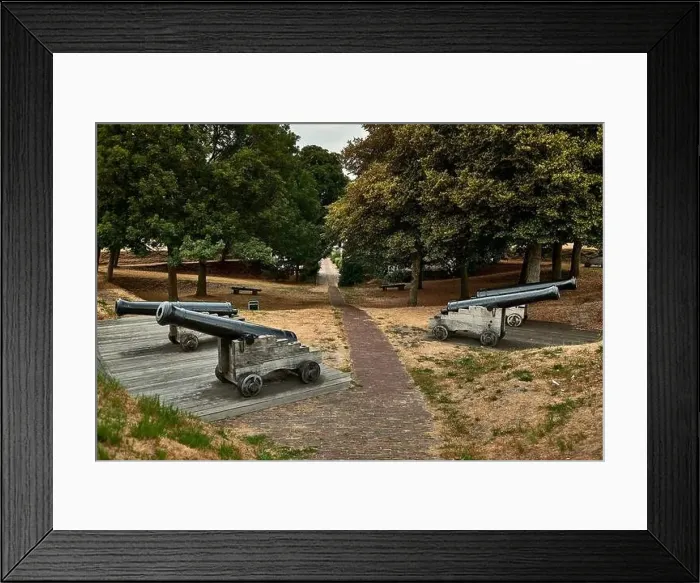 Framed Print : idyllic dutch fortress village of bourtange in summer