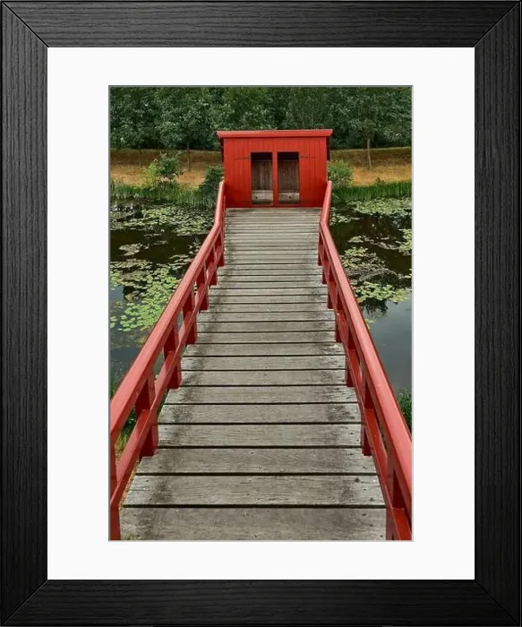 Framed Print : idyllic dutch fortress village of bourtange in summer Framed Print : idyllic dutch fortress village of bourtange in summer
