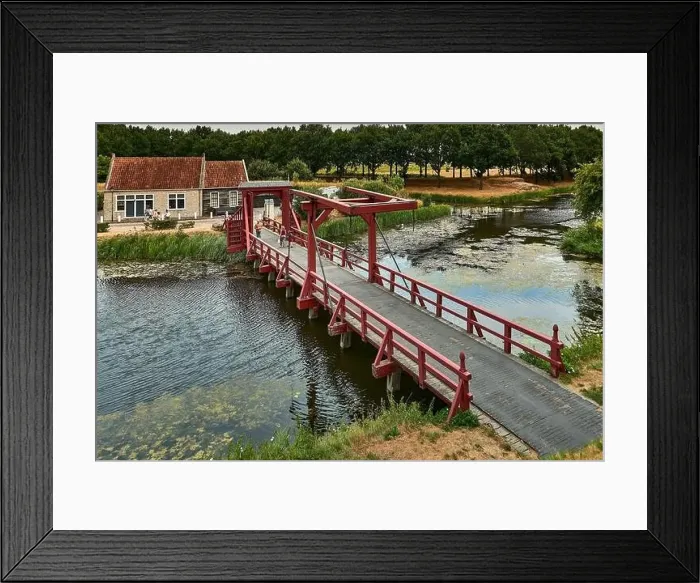 Framed Print : idyllic dutch fortress village of bourtange in summer Framed Print : idyllic dutch fortress village of bourtange in summer