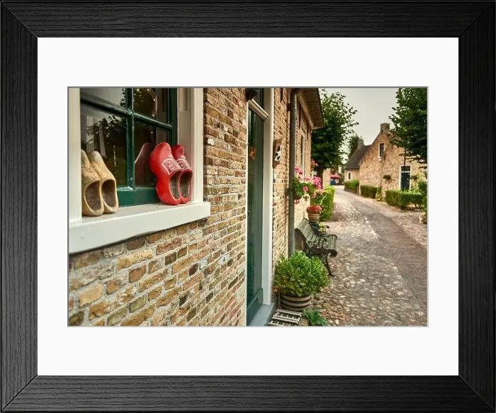Framed Print : idyllic dutch fortress village of bourtange in summer Framed Print : idyllic dutch fortress village of bourtange in summer