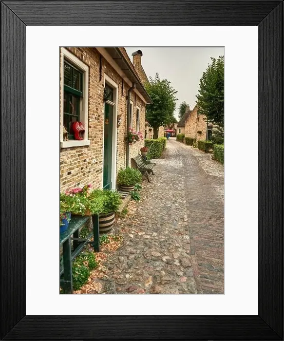 Framed Print : idyllic dutch fortress village of bourtange in summer Framed Print : idyllic dutch fortress village of bourtange in summer