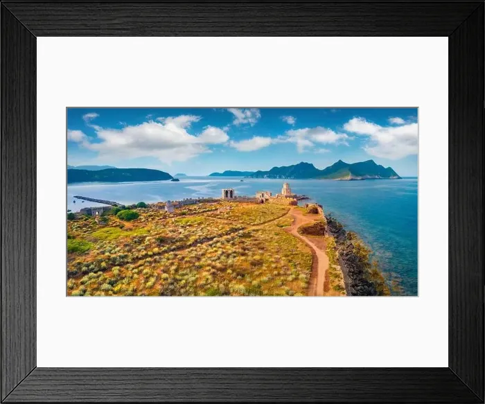 Framed Print : Sunny spring day on Ionian sea Framed Print : Sunny spring day on Ionian sea