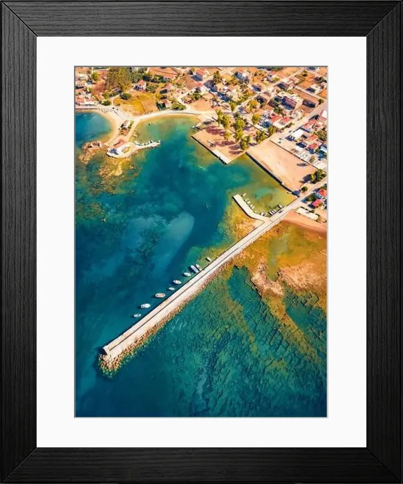 Framed Print : Astonishing summer view of Kardamyli port Framed Print : Astonishing summer view of Kardamyli port