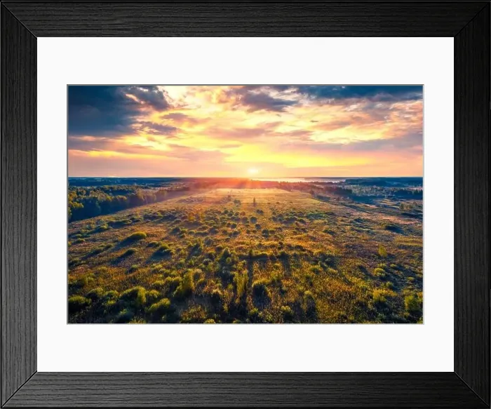 Framed Print : Splendid view from flying drone of Luky lake Framed Print : Splendid view from flying drone of Luky lake