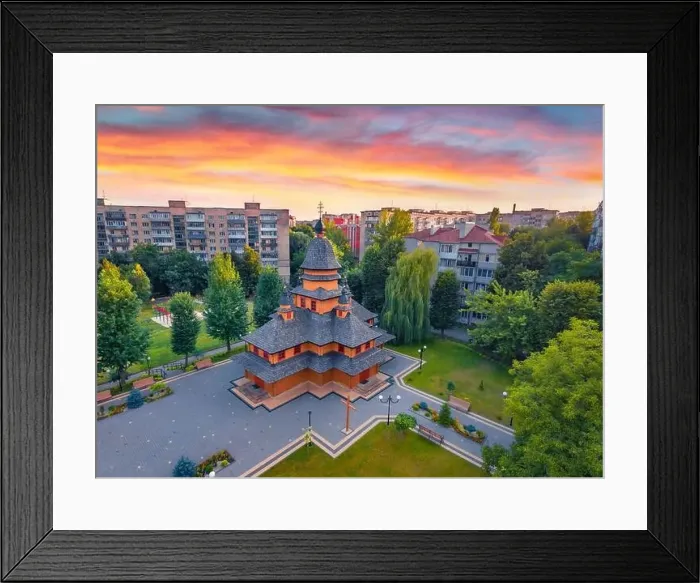Framed Print : Wonderful summer view of Khram Pokrovy Presvyatoyi Bohorodytsi church in Ternopil city Framed Print : Wonderful summer view of Khram Pokrovy Presvyatoyi Bohorodytsi church in Ternopil city